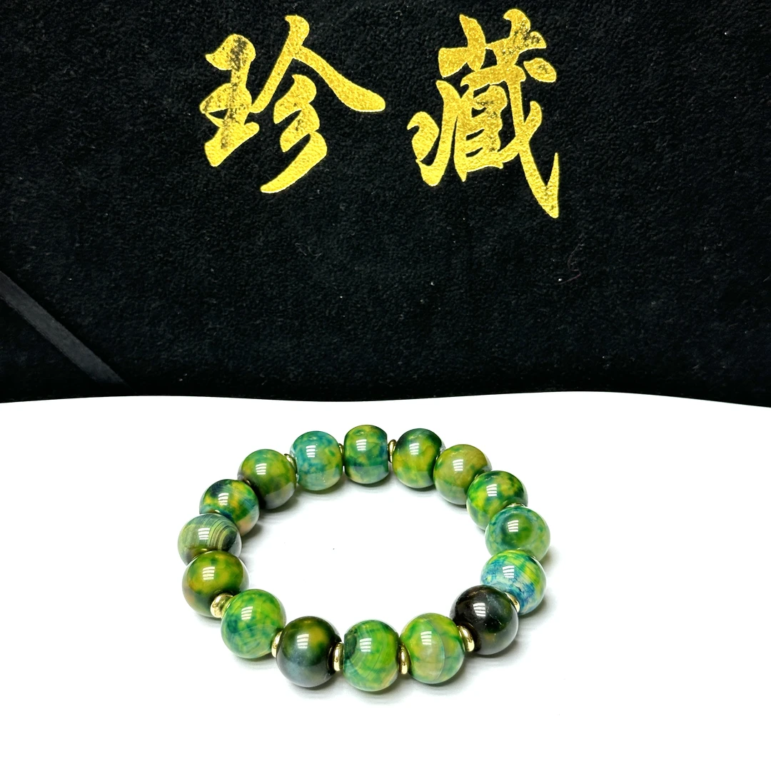 【精品甄选】可可甄选绿因子手串A154