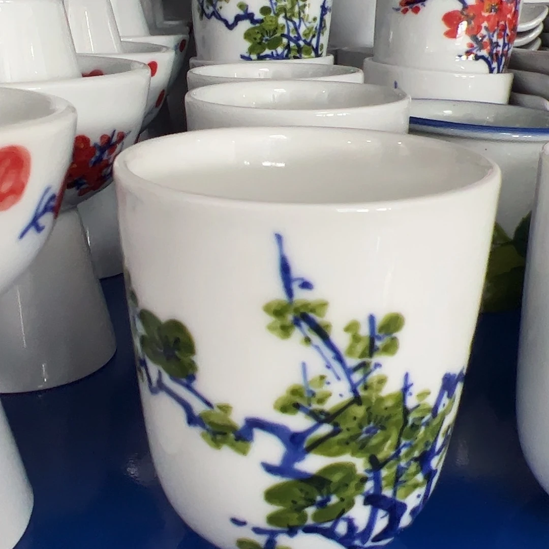 瓷片景德镇陶瓷手工手绘制作