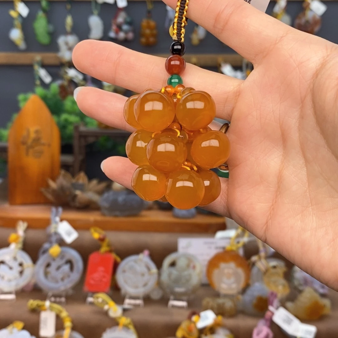 玛瑙/玉髓车挂未镶嵌666666