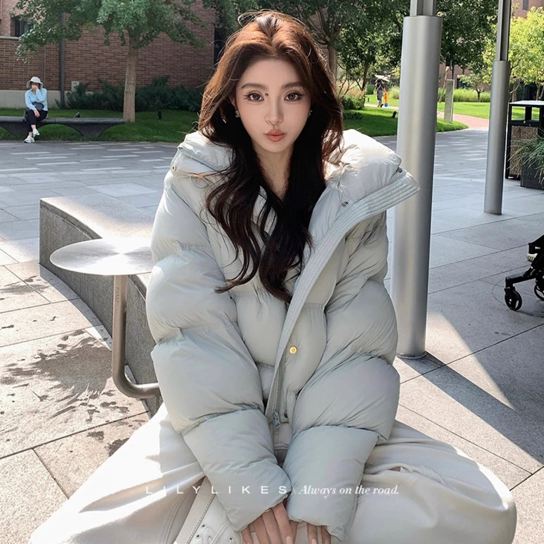 25新云朵泡芙羽绒服时尚连帽白鸭绒