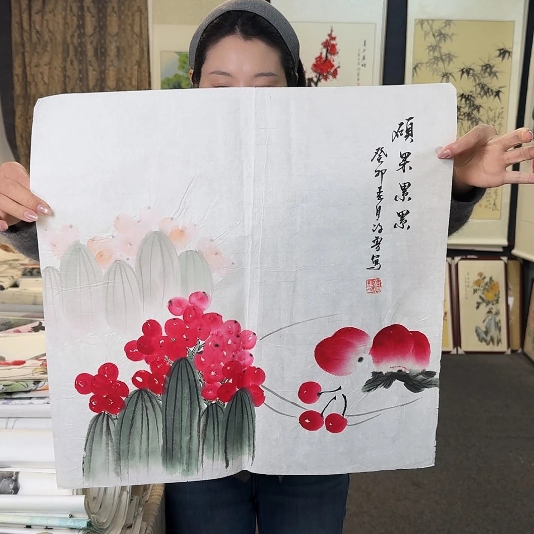 纯手绘国画作品好看