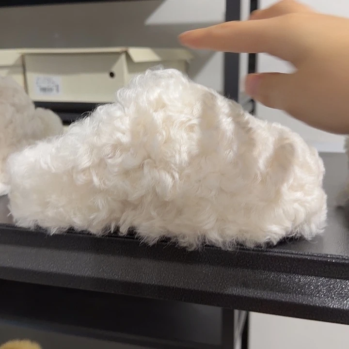 套趾款39白色卷毛包脚