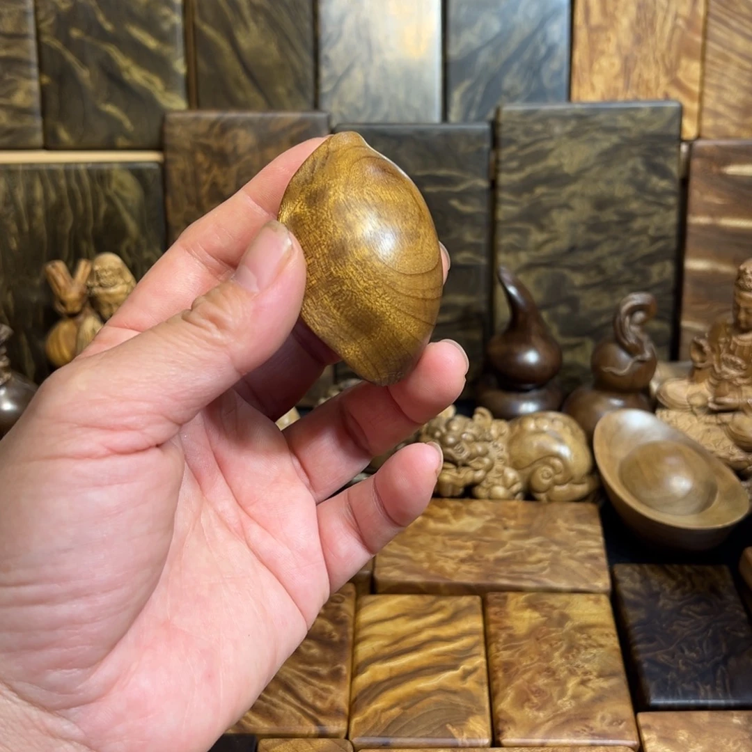 金丝楠小叶桢楠手把件龟甲