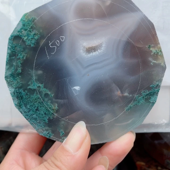 定制玛瑙粉****忆定制水草玛瑙手镯