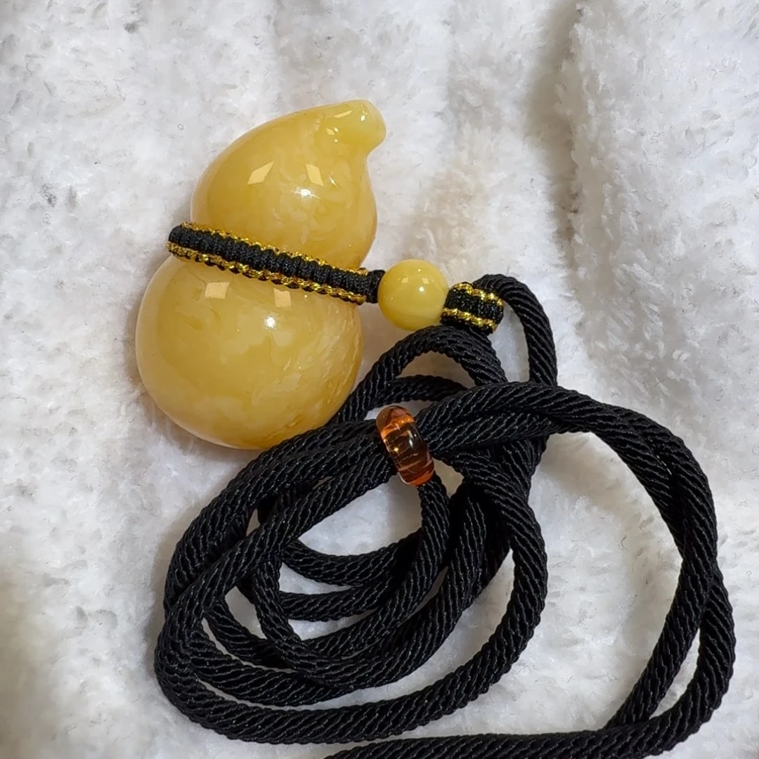 琥珀未镶嵌珠宝奇石焦皮葫芦