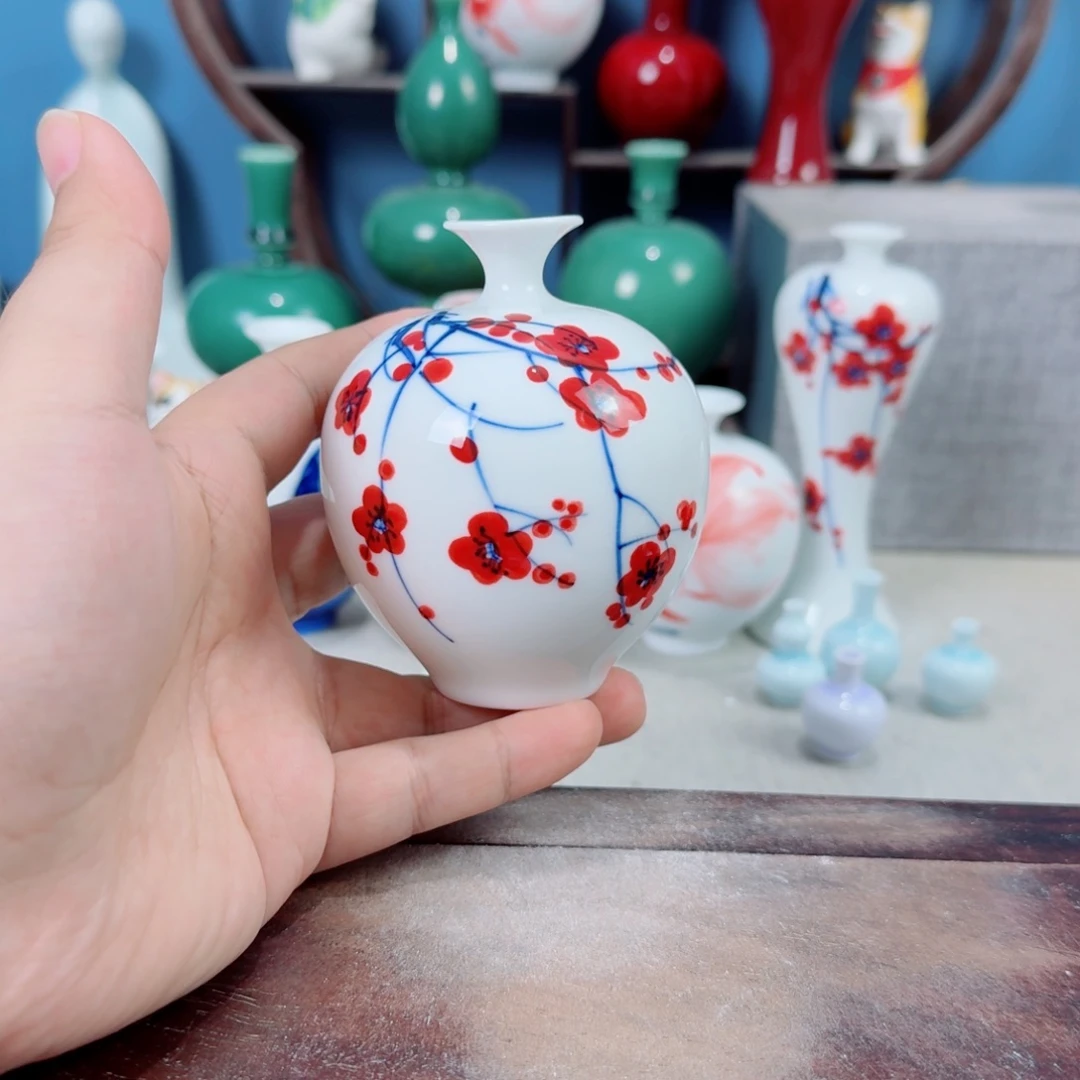 陶瓷手工小花器摆件