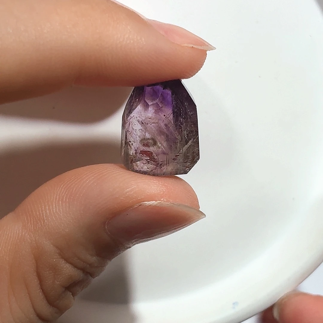 水晶珠宝半成品未镶嵌紫超七