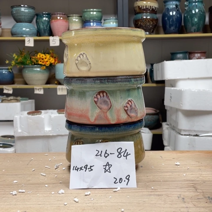 紫砂花盆多肉花盆微瑕84