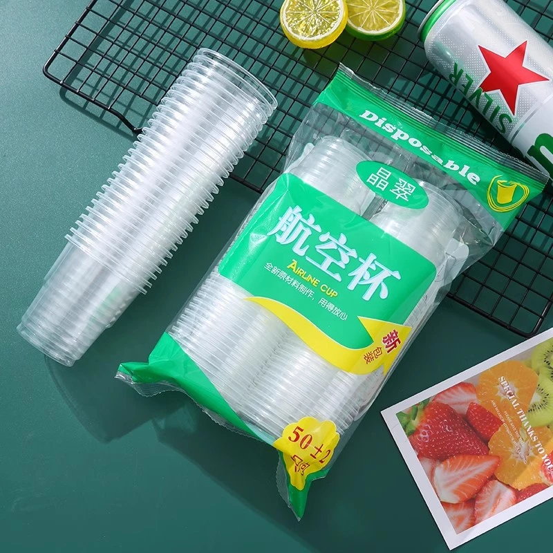 50-100只加厚大号结婚餐饮杯纸杯家用茶水杯塑杯50拖隔热