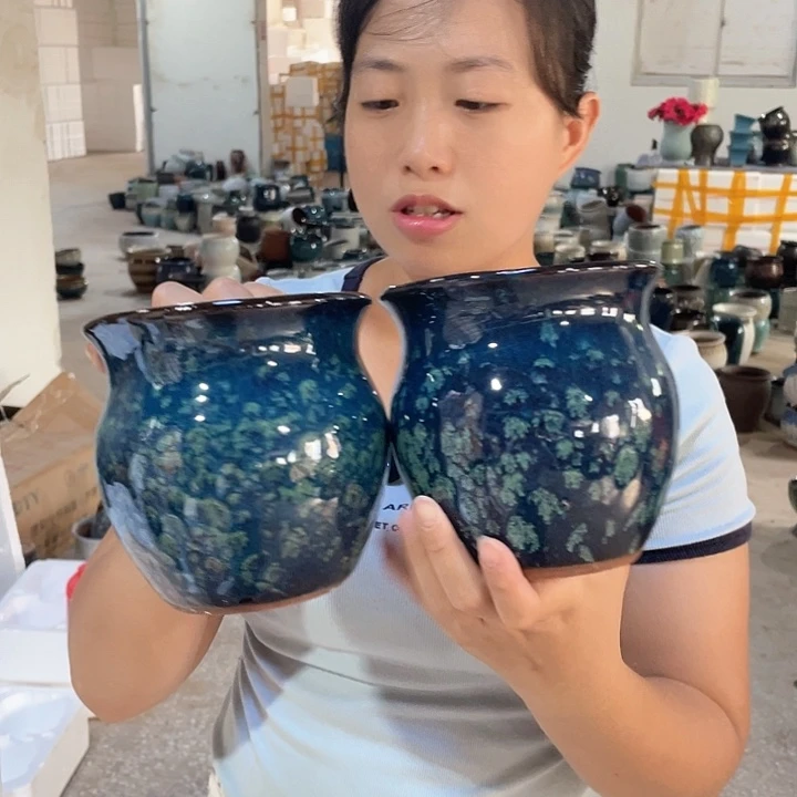 瑕疵红陶13/15两个颜色随机