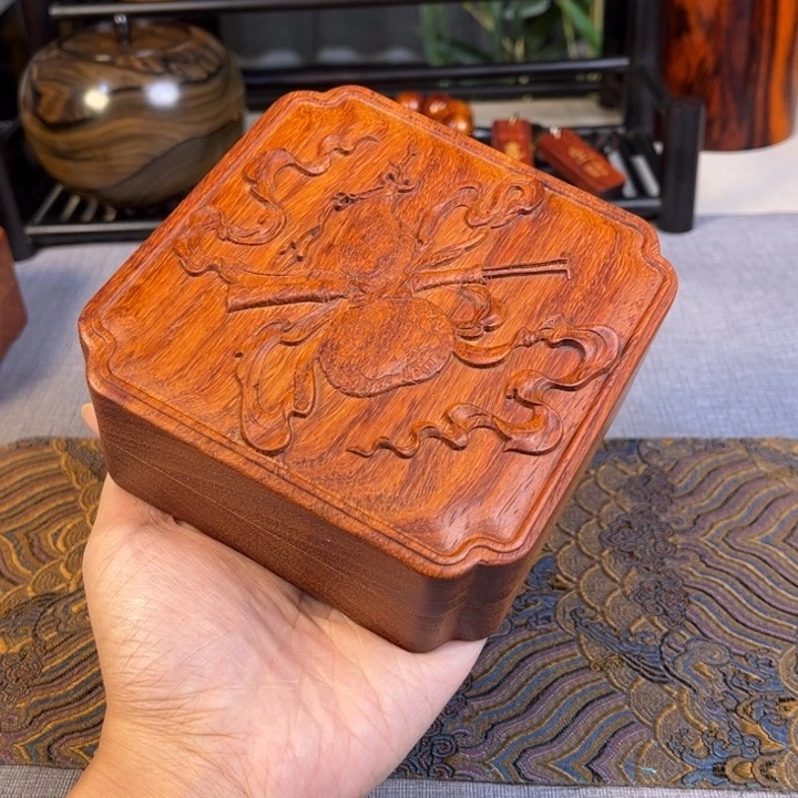 贡木缅甸花梨收纳盒