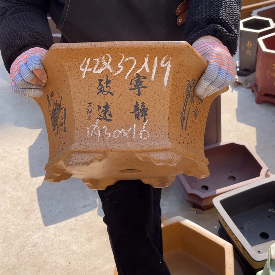 紫砂花盆盆景艺术