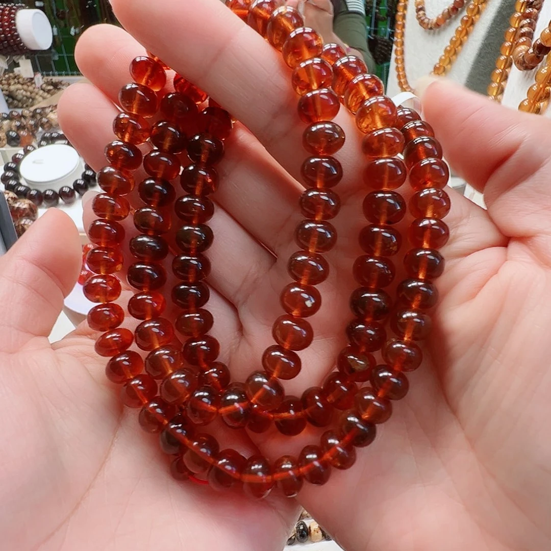 张***达琥珀未镶嵌裸石抚顺琥珀8樱桃红