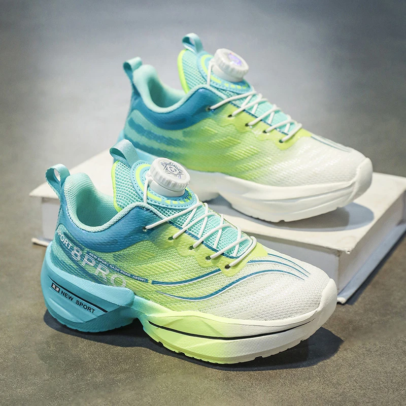 儿童轻便运动鞋男童春秋网面学生透气运动鞋中大童防滑防臭跑步鞋