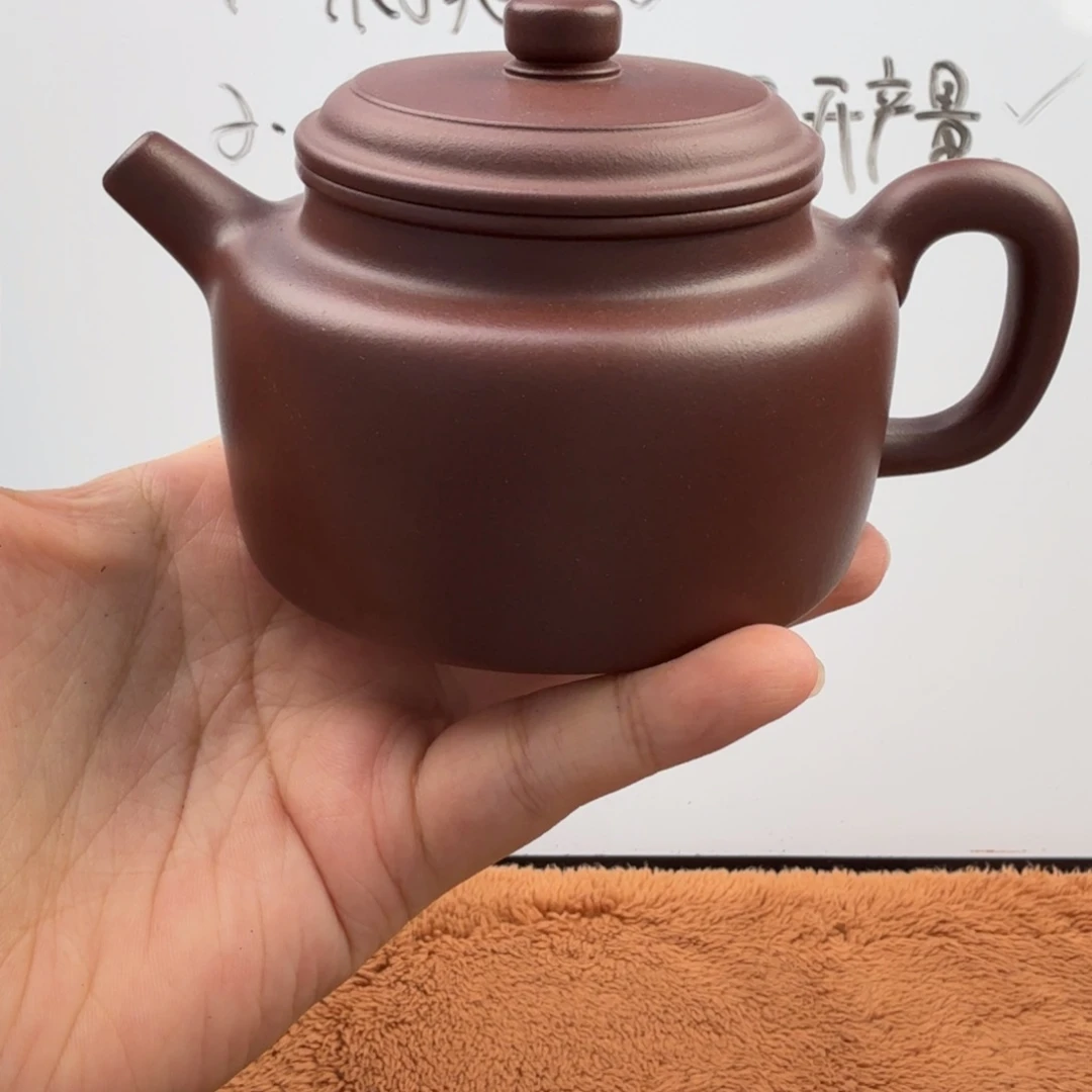 紫砂茶壶宜兴原矿老紫泥240