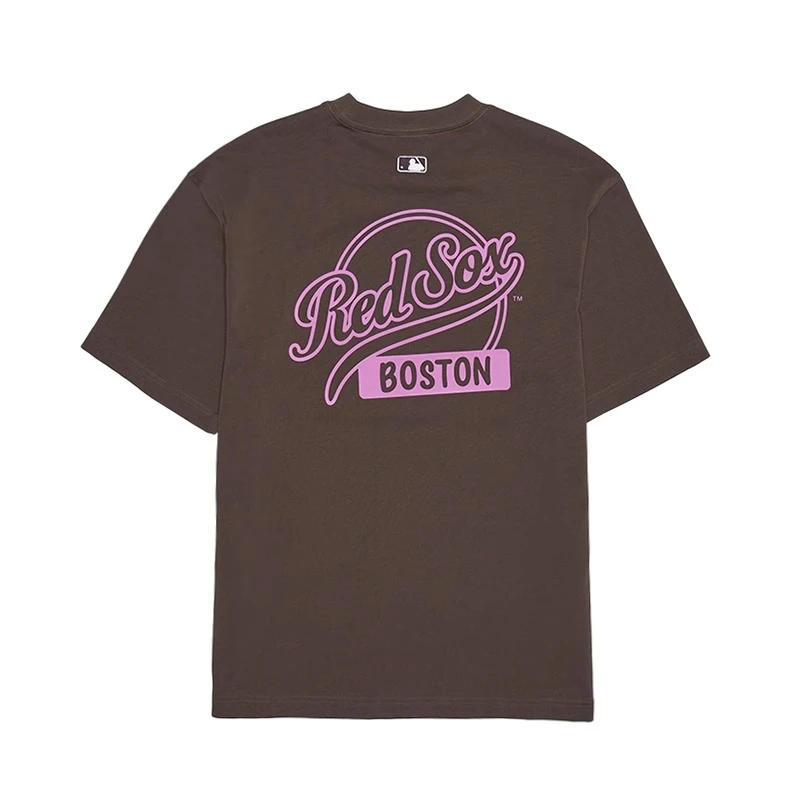 MLB男女情侣潮流字母印花logo圆领百搭T恤25春新款短袖3ATSB5353