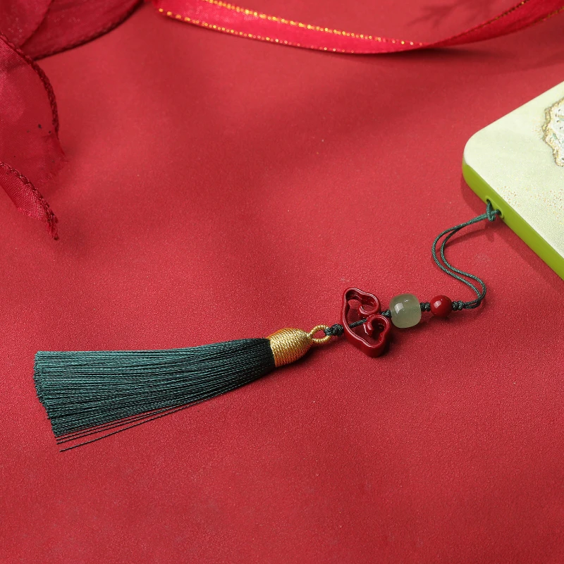 含辰砂工艺品朱砂紫金砂福锁手机链钥匙扣