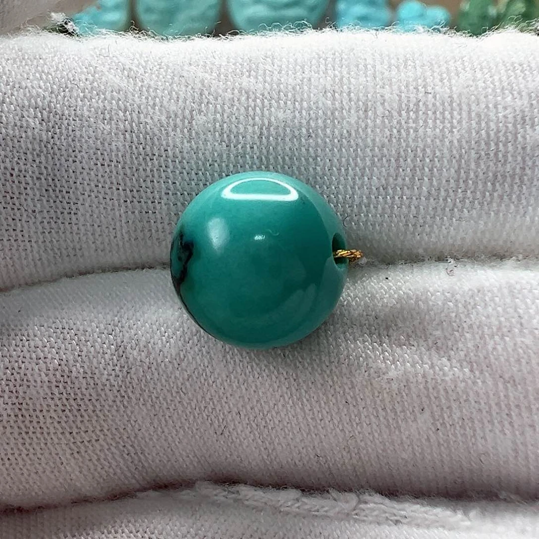 未镶嵌绿松石圆珠11mm