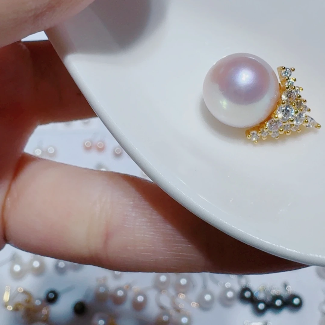 淡水珍珠颈饰银S925镶嵌199