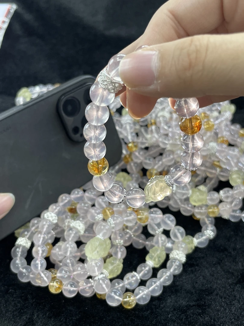 【小耿珠宝】粉水晶单圈手串（多样性发其一）