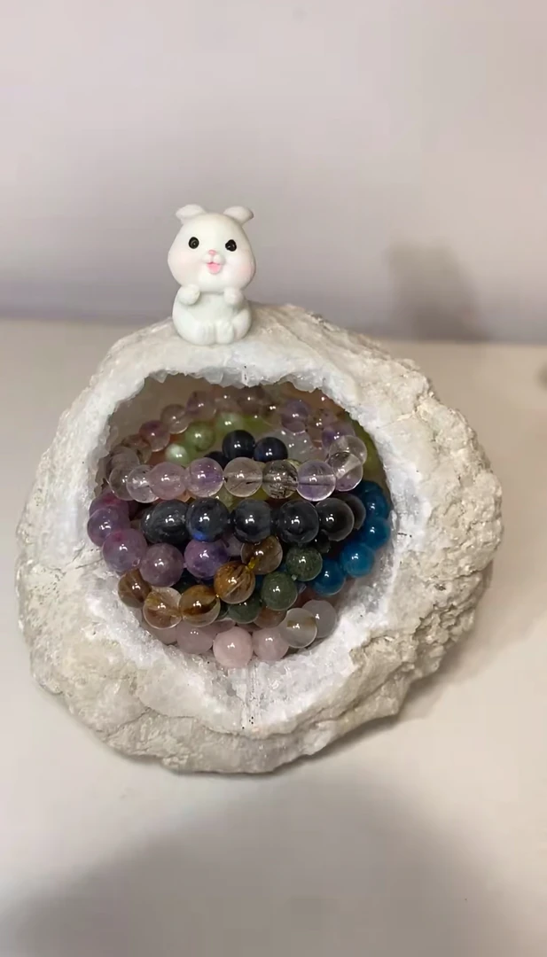 新粉福利 摩洛哥家居摆件 小晶洞复古创意