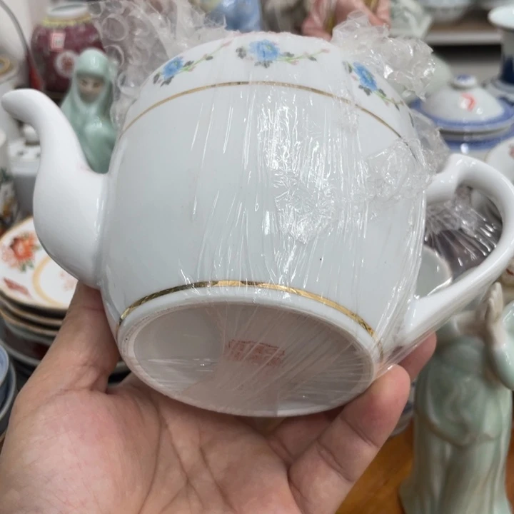 草帽款小兰花茶壶