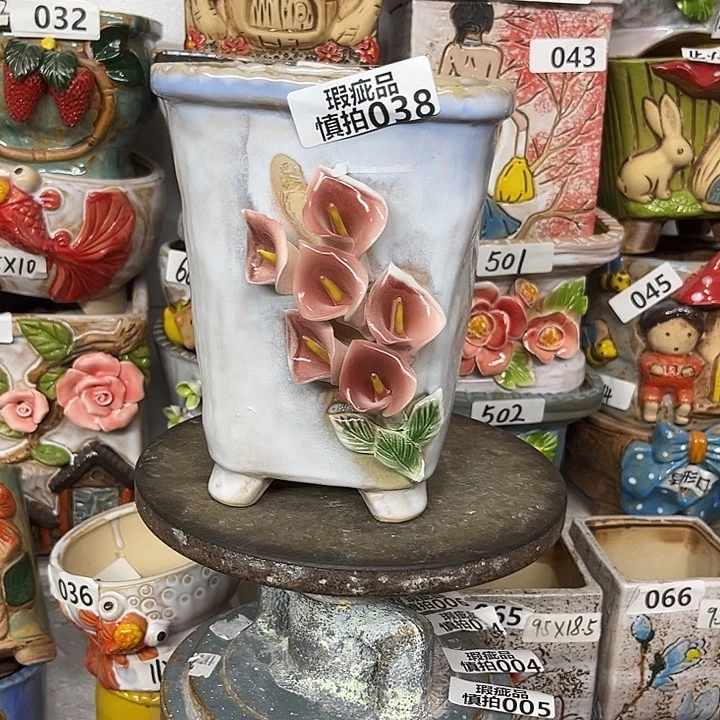 粗陶材质多肉花盆038