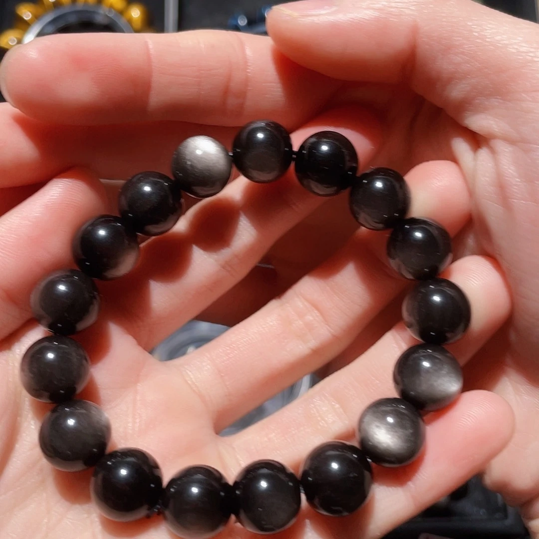 黑曜岩手链未镶嵌.**1