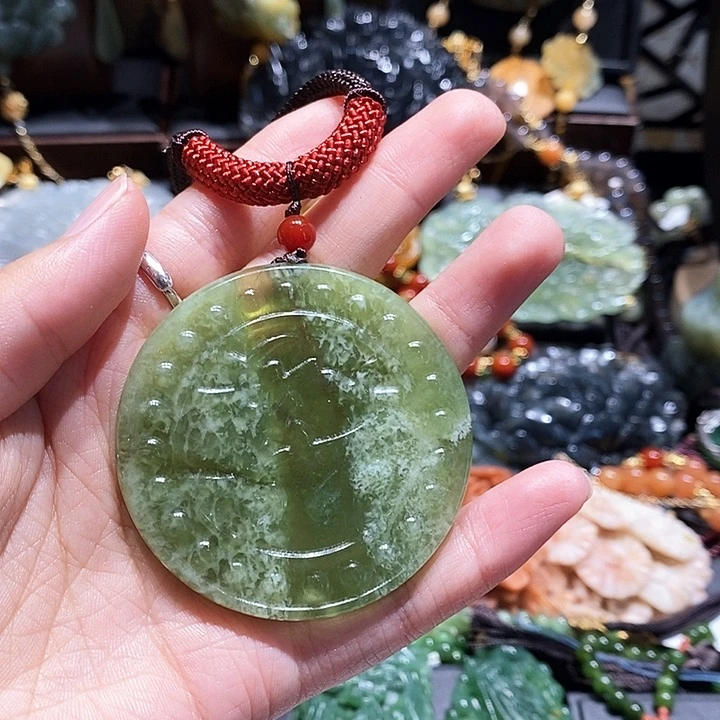 岫玉未镶嵌毛衣链