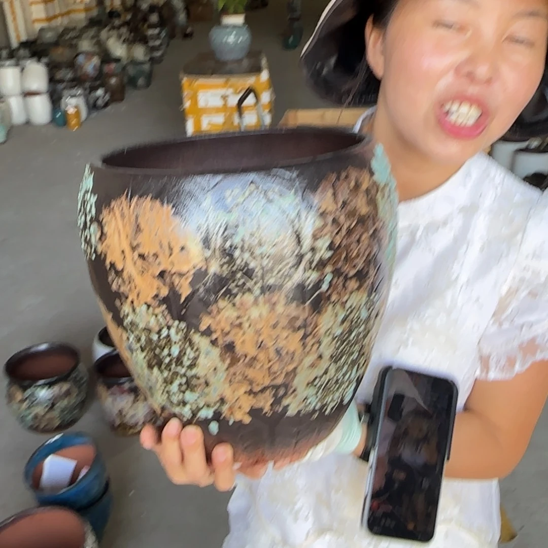 花盆紫砂王嫂花盆1011-571高27口25