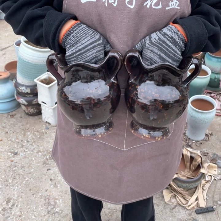 紫砂花盆口10高18正品正品