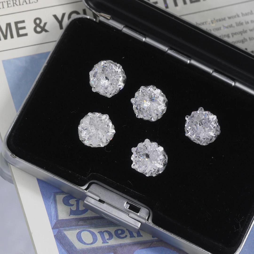 G美甲钻饰品成品堆堆钻冰花雪花 精致高品超闪纯手工冰透