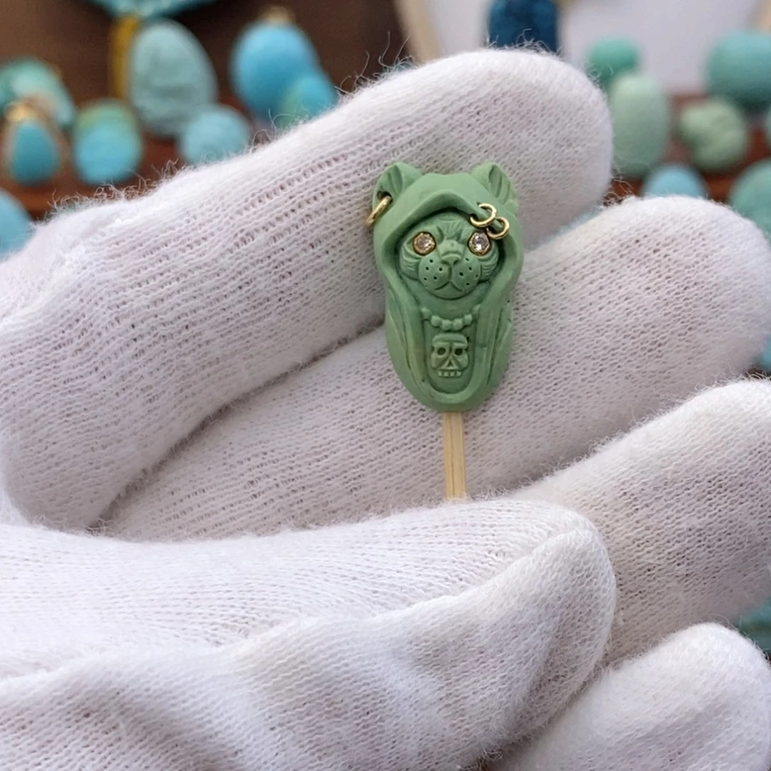 未镶嵌绿松石珠宝奇石