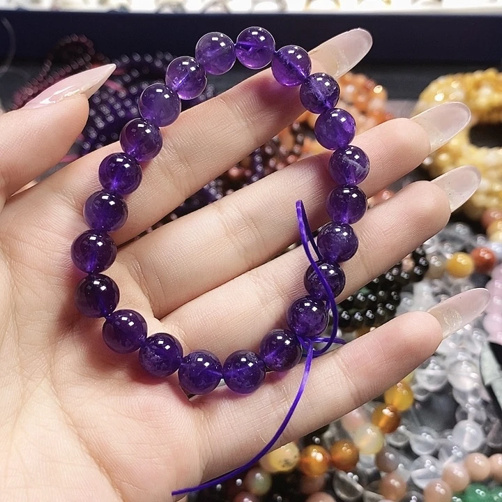 未镶嵌手链水晶紫水晶