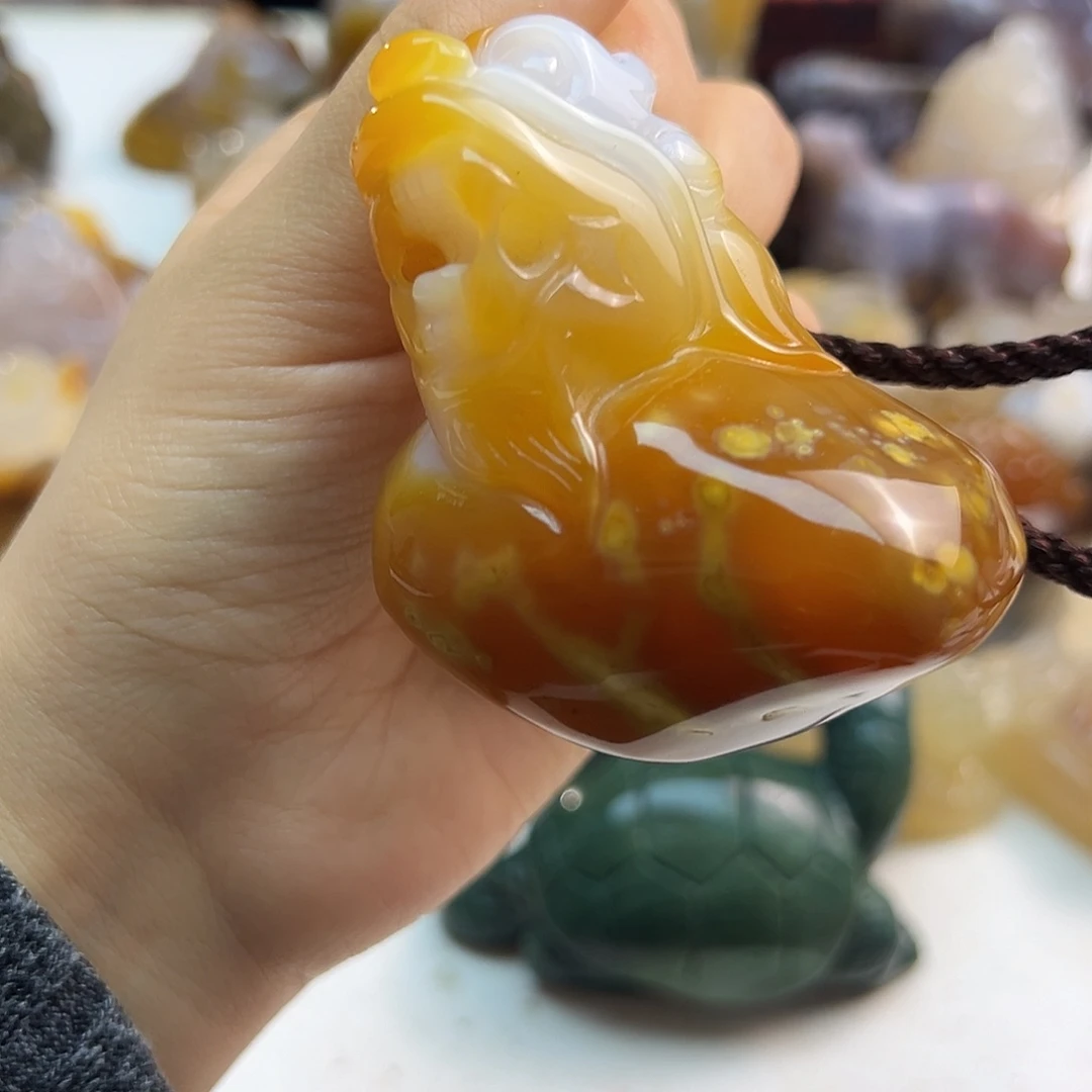 玛瑙/玉髓合金颈饰