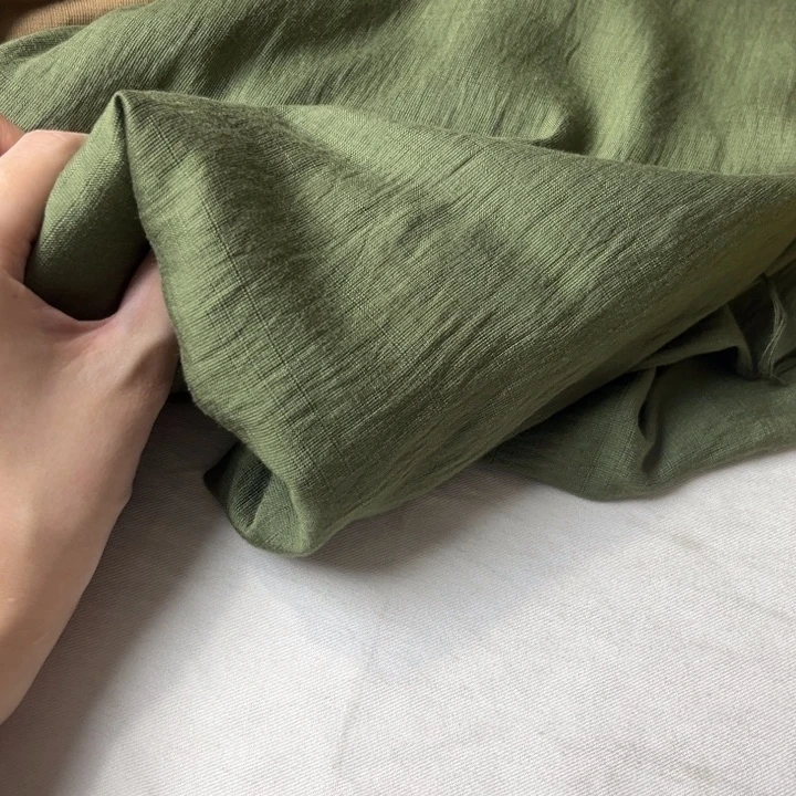 棉混纺军绿色3米。
