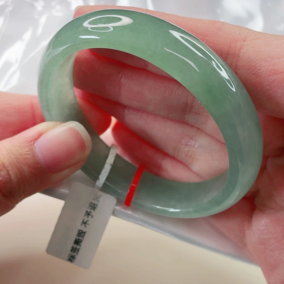 翡翠未镶嵌手镯53.1圈贵妃x490