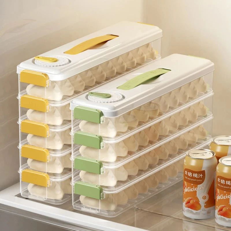 厨房冰箱食品盒饺子馄饨抄手家用盒保鲜盒速冻冷冻家用收纳盒新品