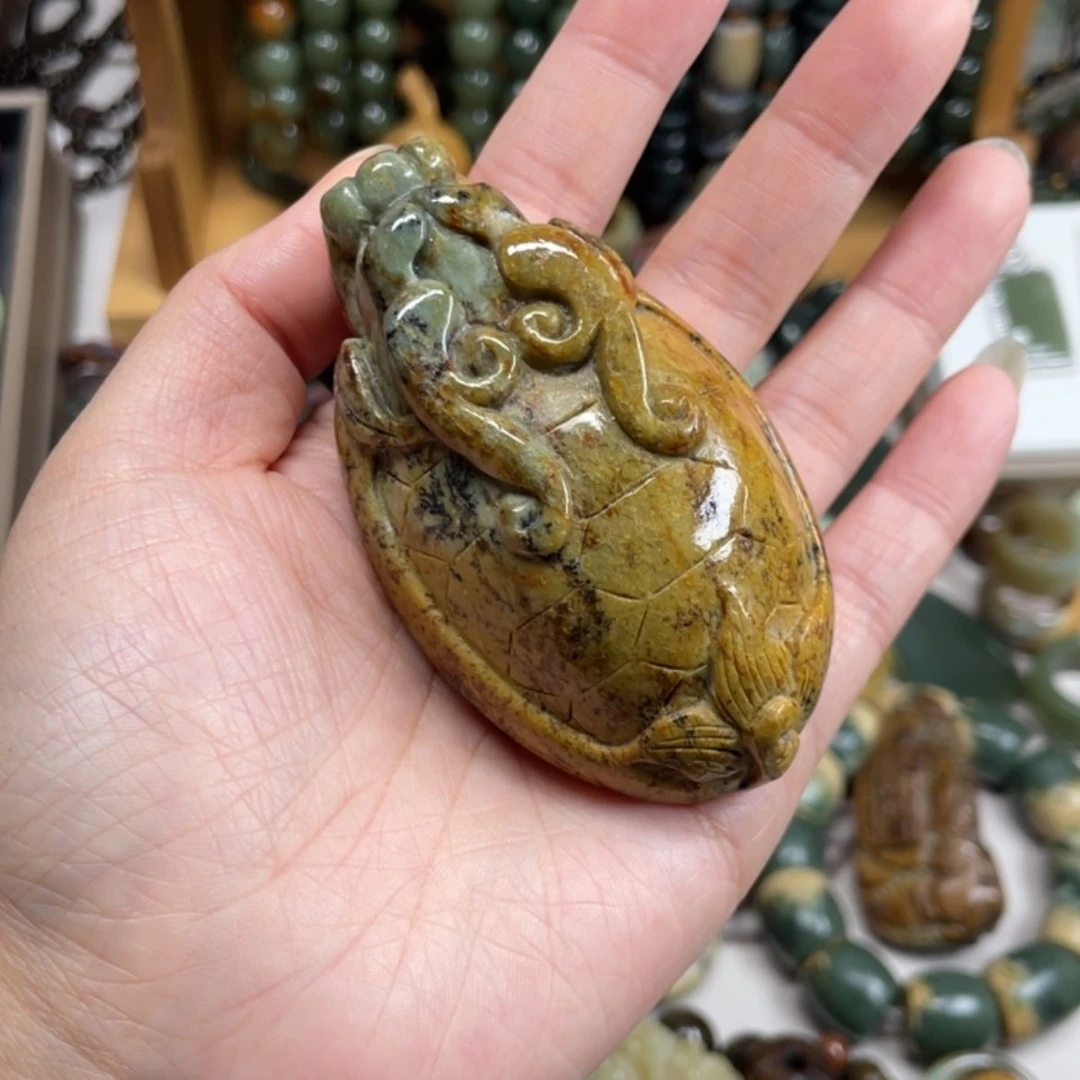 【闪购商品】岫岩河磨玉（透闪石质玉）手把件未镶嵌