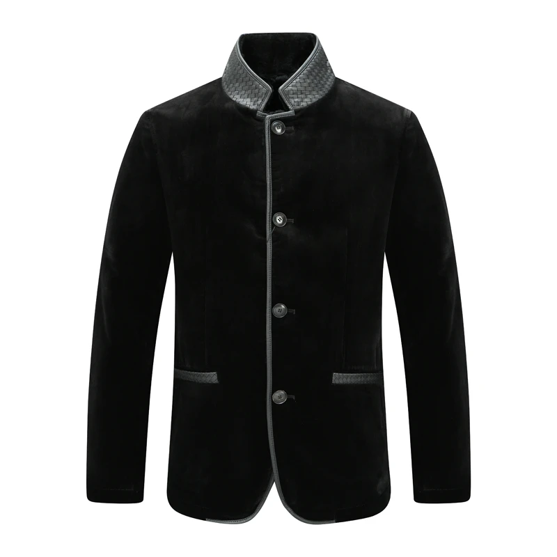 SL78仕东冬季男式休闲保暖外套时尚都市 黑色