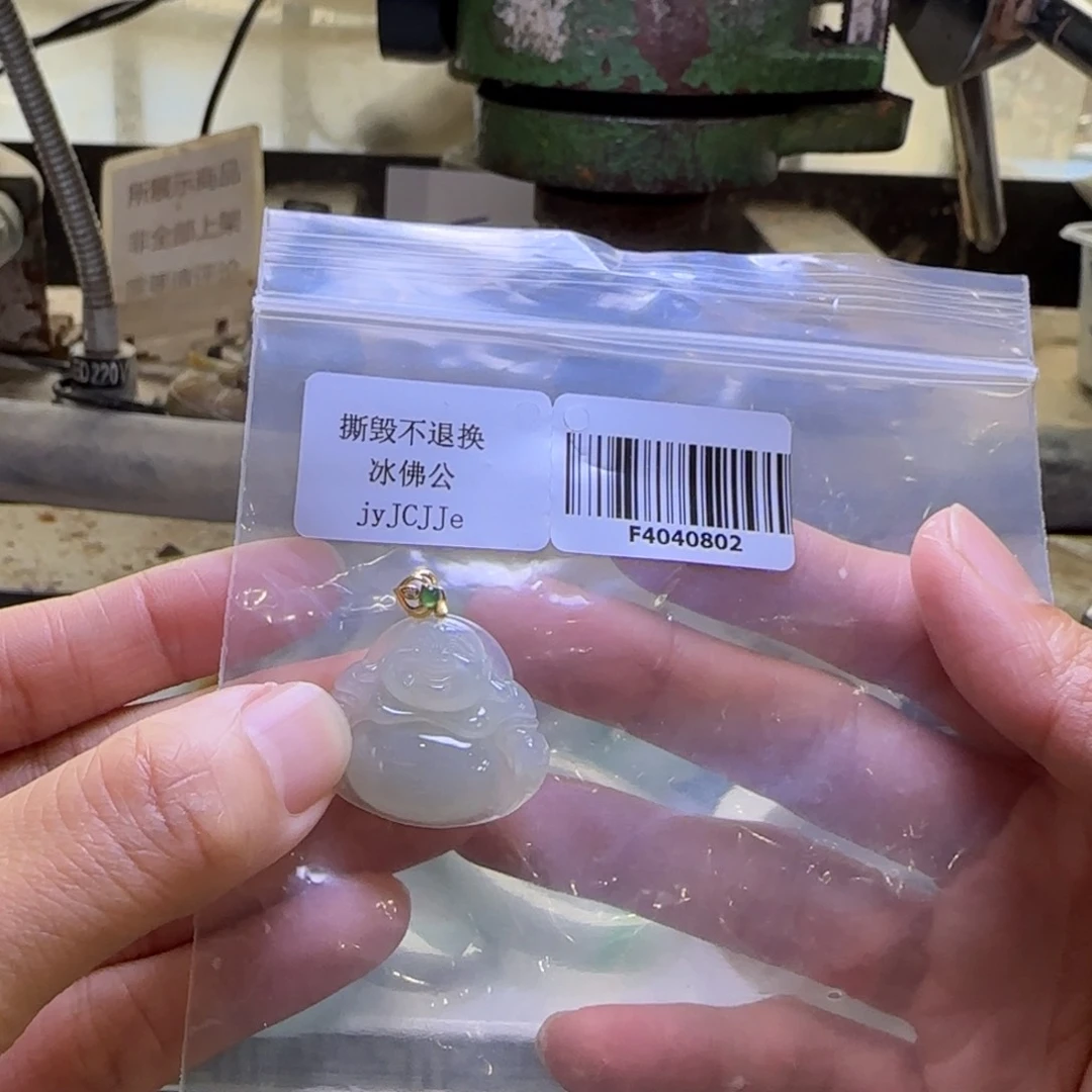 翡翠颈饰18K金镶嵌铁*