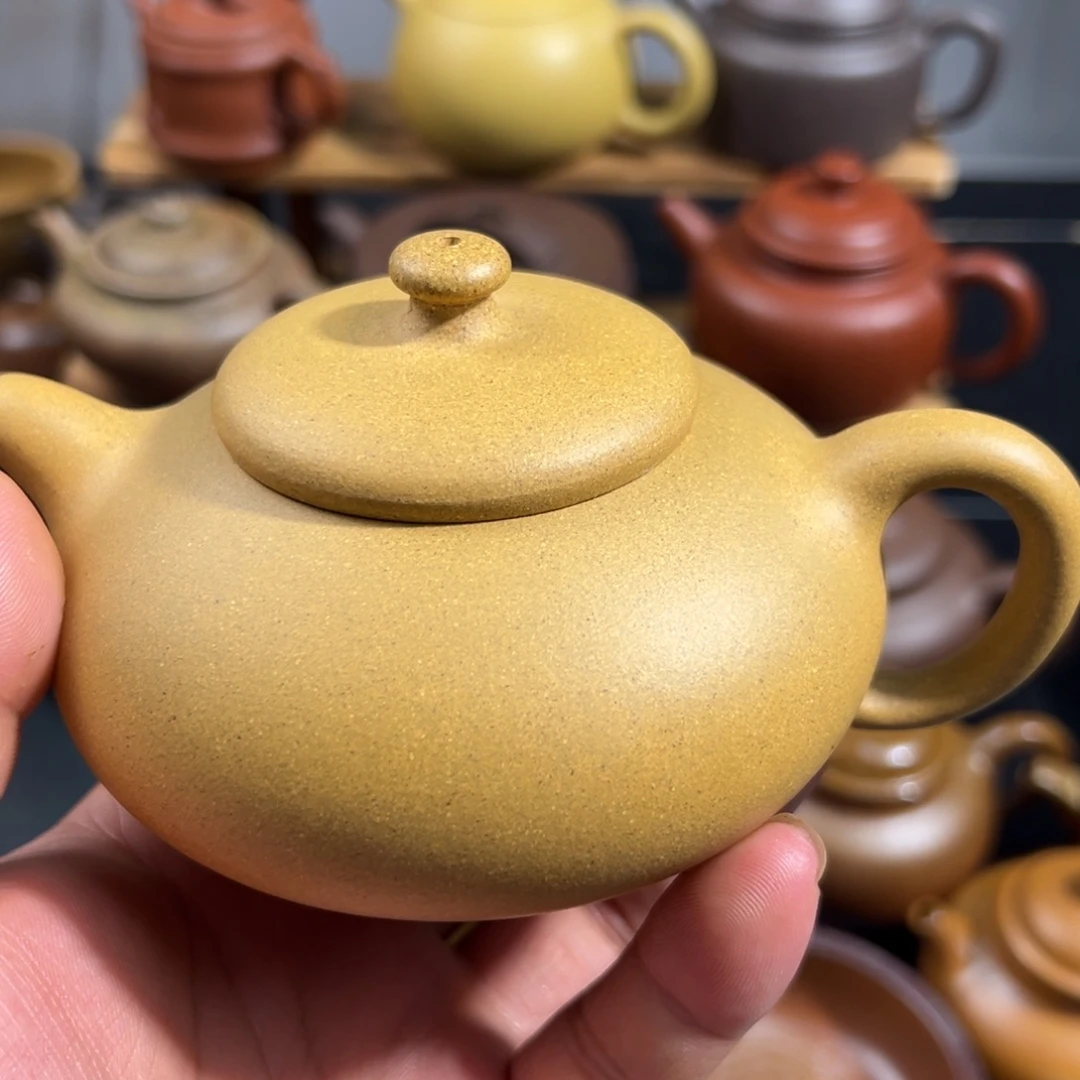 茶杯紫砂半手壶黄段泥