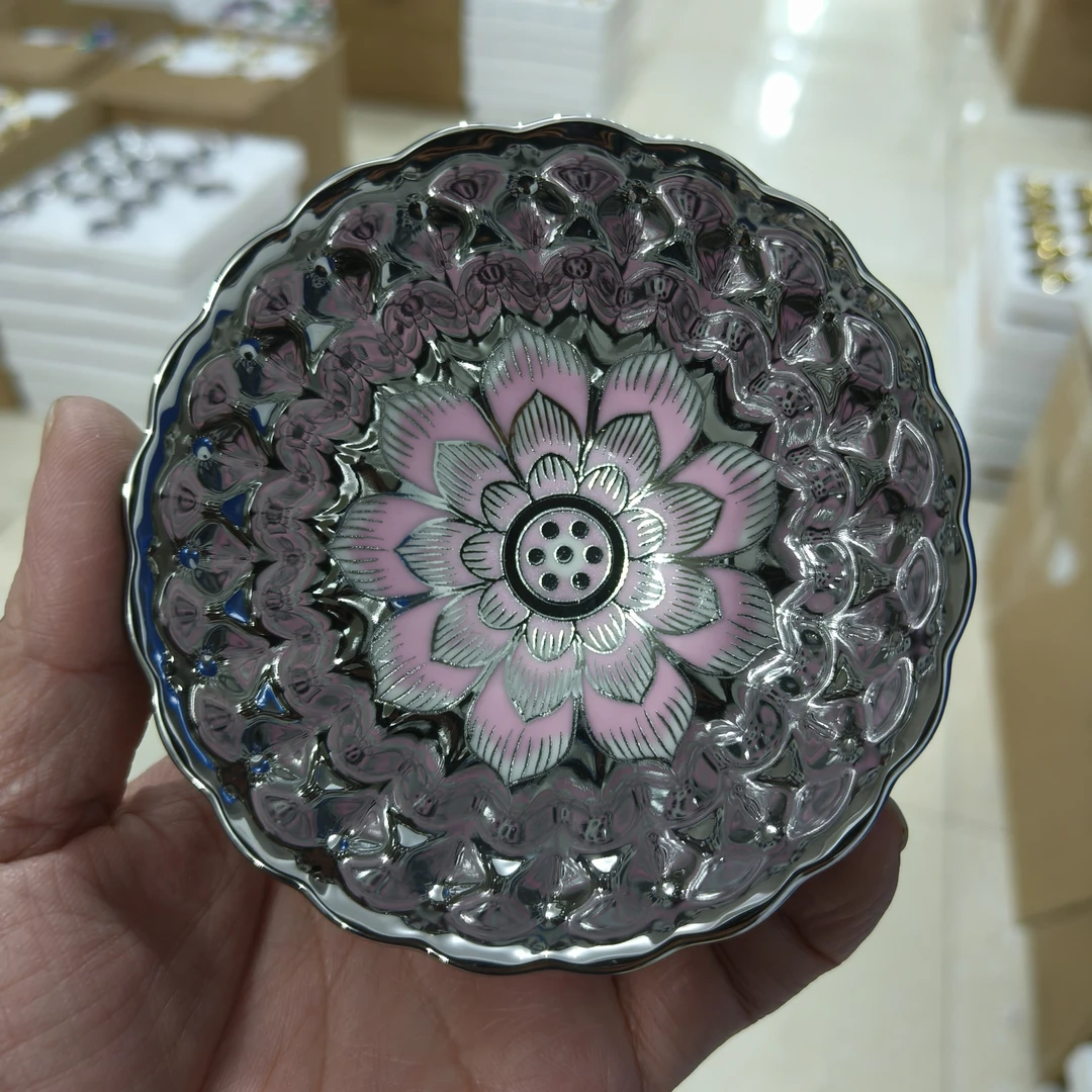 银粉九瓣茶盏主人杯