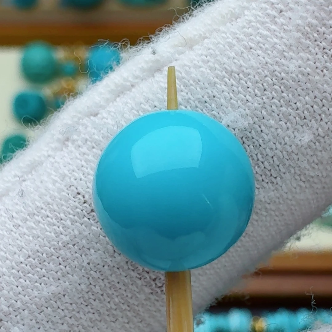 绿松石未镶嵌圆珠9.6