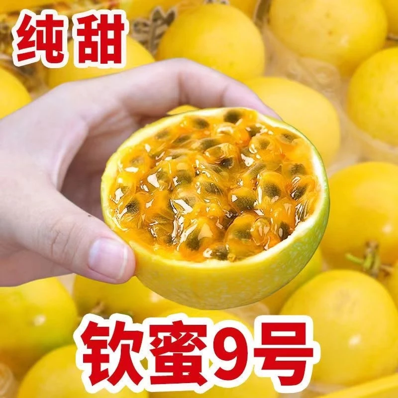 钦蜜9号黄金百香果1斤5斤新鲜水果当季整箱百香果包邮多汁鲜美