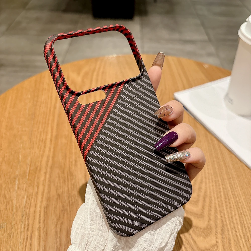 适用小米17Pro内置磁吸碳纤维纹手机壳小米15pro凯夫拉14防摔硬壳