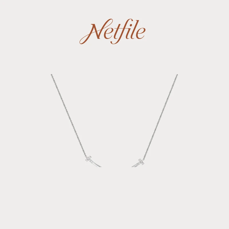 铜锆石项链 Netfile【闪亮微笑项链】NF505X036