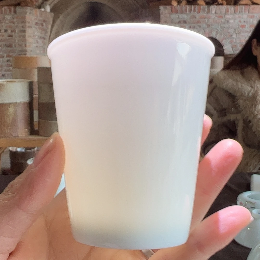 瓷柴窑素胎可乐杯
