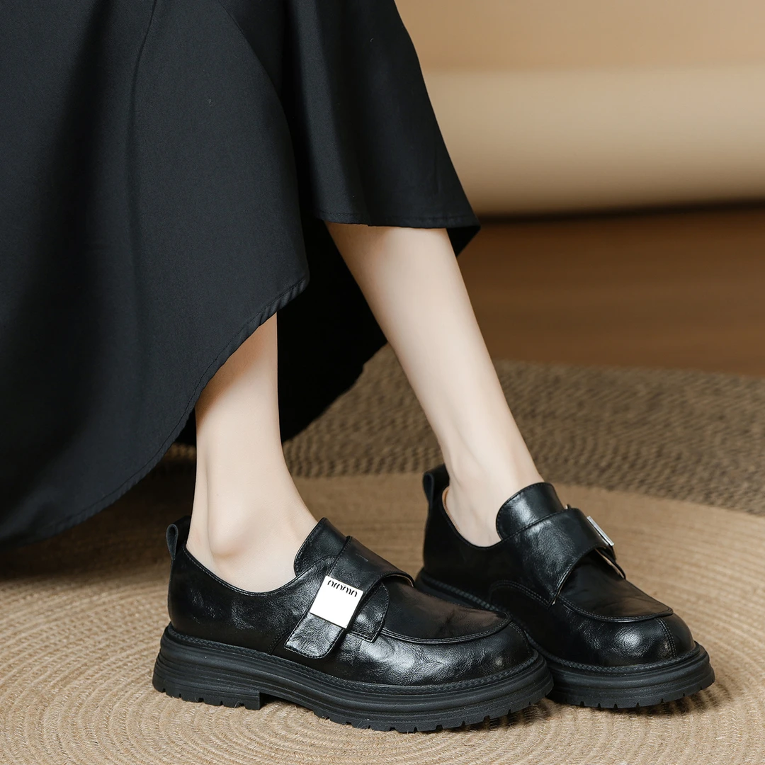 乐福鞋英伦风女鞋女款爆款2025新款鞋子小个子女款鞋子女款秋冬