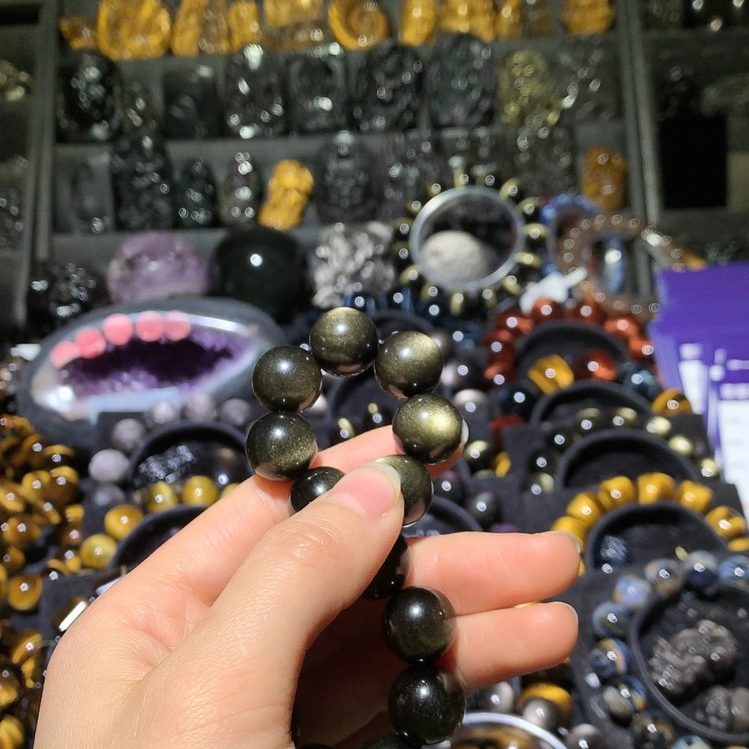 黑曜岩手链未镶嵌姗****³